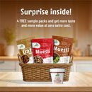 High Protein Breakfast Combo – Dark Chocolate Oats (900 gms pack of 1) & Dark chocolate Crunchy Peanut Butter (400gms  pack of 1) + 4 Samples (30g pack size each)