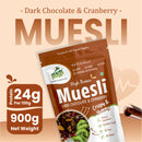 High Protein Health Ninja Dark Chocolate Muesli | 900 gm