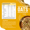 Zero Sugar High Protein Malai Kulfi Oats Health Ninja 900gm Pack | 28g Protein (Per 100g)