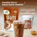 High Protein Breakfast Combo – Dark Chocolate Oats (900 gms pack of 1) & Dark chocolate Crunchy Peanut Butter (400gms  pack of 1) + 4 Samples (30g pack size each)