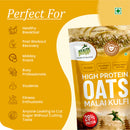 Zero Sugar High Protein Malai Kulfi Oats Health Ninja 900gm Pack | 28g Protein (Per 100g)