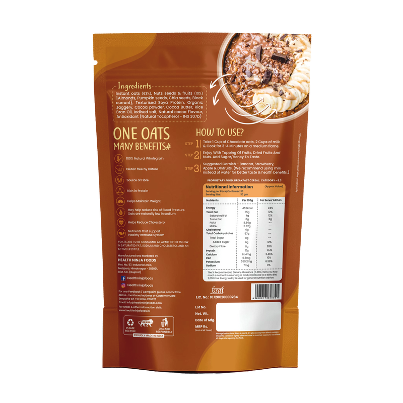 Dark Chocolate Oats