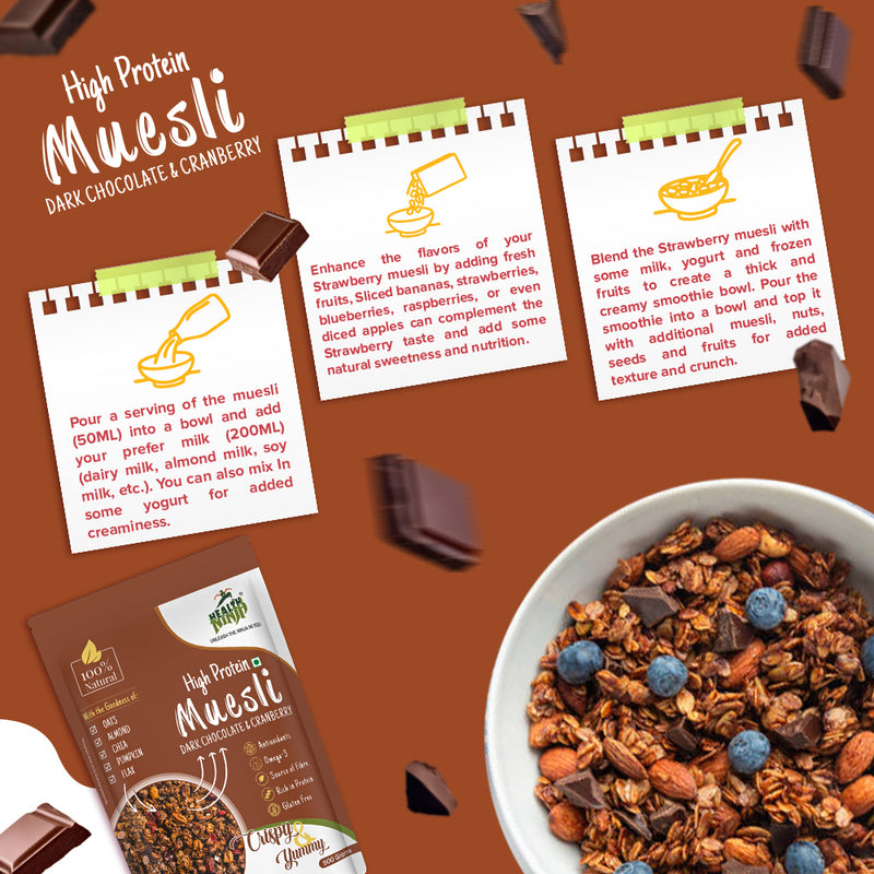 Dark Chocolate & Cranberry Muesli